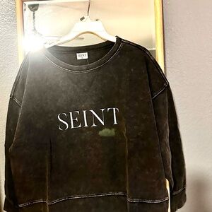 Seint Black Sweatshirt